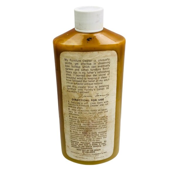 Vintage Formby’s Furniture Cleaner 16 fl oz Vintage Discontinued Collectable - Picture 2 of 3